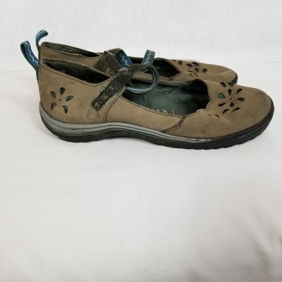 JAMBU All Terra Design Leather Hook & Loop Mary Jane Shoes Brown Size 6.5  ~4359 - Picture 4 of 8